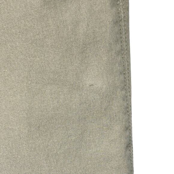 WHBM SZ 8R Ankle Pants Stretch Pockets Zip-Fly Flat Front Mid-Rise Beige - Picture 3 of 10